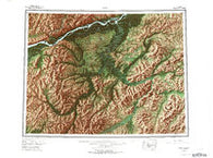Ruby Alaska Historical topographic map, 1:250000 scale, 1 X 3 Degree, Year 1952