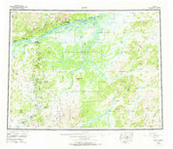 Ruby Alaska Historical topographic map, 1:250000 scale, 1 X 3 Degree, Year 1952