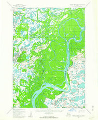 Russian Mission B-5 Alaska Historical topographic map, 1:63360 scale, 15 X 15 Minute, Year 1954