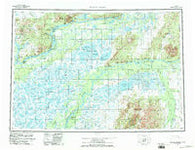 Russian Mission Alaska Historical topographic map, 1:250000 scale, 1 X 3 Degree, Year 1980