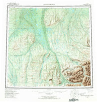 Sagavanirktok Alaska Historical topographic map, 1:250000 scale, 1 X 3 Degree, Year 1956