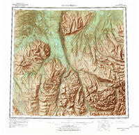 Sagavanirktok Alaska Historical topographic map, 1:250000 scale, 1 X 3 Degree, Year 1958