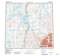 Sagavanirktok Alaska Historical topographic map, 1:250000 scale, 1 X 3 Degree, Year 1958
