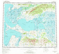 Selawik Alaska Historical topographic map, 1:250000 scale, 1 X 3 Degree, Year 1957