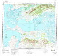 Selawik Alaska Historical topographic map, 1:250000 scale, 1 X 3 Degree, Year 1957