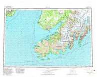 Seldovia Alaska Historical topographic map, 1:250000 scale, 1 X 3 Degree, Year 1963