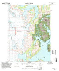 Seward B-4 Alaska Historical topographic map, 1:63360 scale, 15 X 15 Minute, Year 1994