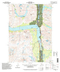 Seward B-7 Alaska Historical topographic map, 1:63360 scale, 15 X 15 Minute, Year 1994