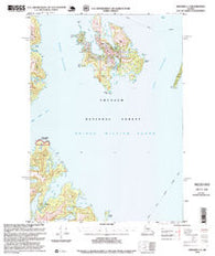 Seward C-3 Alaska Historical topographic map, 1:63360 scale, 15 X 15 Minute, Year 1995