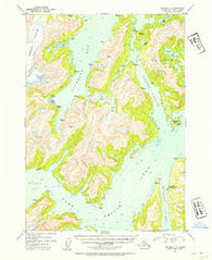 Seward C-4 Alaska Historical topographic map, 1:63360 scale, 15 X 15 Minute, Year 1952