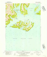 Seward D-1 Alaska Historical topographic map, 1:63360 scale, 15 X 15 Minute, Year 1952
