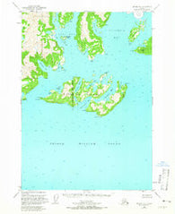 Seward D-1 Alaska Historical topographic map, 1:63360 scale, 15 X 15 Minute, Year 1951