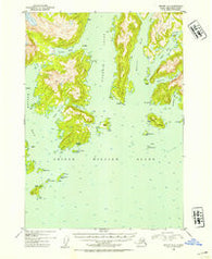 Seward D-2 Alaska Historical topographic map, 1:63360 scale, 15 X 15 Minute, Year 1952