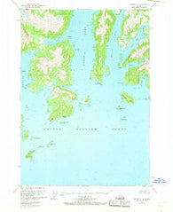 Seward D-2 Alaska Historical topographic map, 1:63360 scale, 15 X 15 Minute, Year 1951