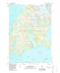 Seward D-3 Alaska Historical topographic map, 1:63360 scale, 15 X 15 Minute, Year 1951