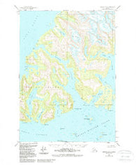 Seward D-3 Alaska Historical topographic map, 1:63360 scale, 15 X 15 Minute, Year 1951