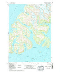 Seward D-3 Alaska Historical topographic map, 1:63360 scale, 15 X 15 Minute, Year 1951