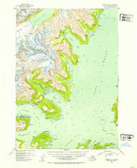 Seward D-4 Alaska Historical topographic map, 1:63360 scale, 15 X 15 Minute, Year 1952