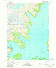 Seward D-4 Alaska Historical topographic map, 1:63360 scale, 15 X 15 Minute, Year 1951
