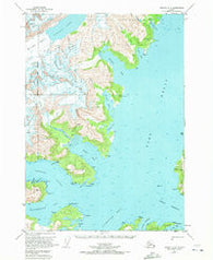 Seward D-4 Alaska Historical topographic map, 1:63360 scale, 15 X 15 Minute, Year 1951