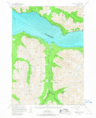 Seward D-7 Alaska Historical topographic map, 1:63360 scale, 15 X 15 Minute, Year 1951