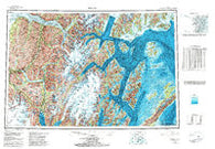 Seward Alaska Historical topographic map, 1:250000 scale, 1 X 3 Degree, Year 1953