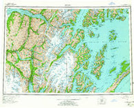 Seward Alaska Historical topographic map, 1:250000 scale, 1 X 3 Degree, Year 1953