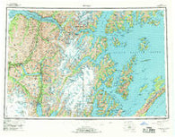 Seward Alaska Historical topographic map, 1:250000 scale, 1 X 3 Degree, Year 1953