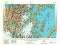 Seward Alaska Historical topographic map, 1:250000 scale, 1 X 3 Degree, Year 1953