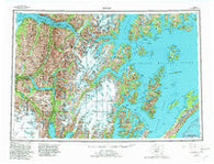Seward Alaska Historical topographic map, 1:250000 scale, 1 X 3 Degree, Year 1953