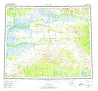 Shungnak Alaska Historical topographic map, 1:250000 scale, 1 X 3 Degree, Year 1955