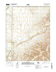 Shungnak A-6 SW Alaska Current topographic map, 1:25000 scale, 7.5 X 7.5 Minute, Year 2015