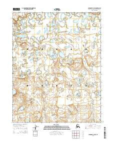Shungnak B-5 NW Alaska Current topographic map, 1:25000 scale, 7.5 X 7.5 Minute, Year 2015