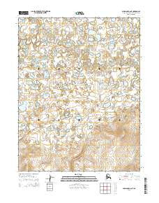 Shungnak C-6 NE Alaska Current topographic map, 1:25000 scale, 7.5 X 7.5 Minute, Year 2015