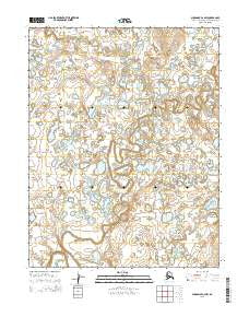 Shungnak C-6 NW Alaska Current topographic map, 1:25000 scale, 7.5 X 7.5 Minute, Year 2015