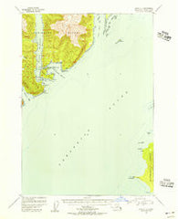 Sitka A-1 Alaska Historical topographic map, 1:63360 scale, 15 X 15 Minute, Year 1948