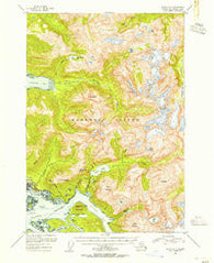 Sitka A-4 Alaska Historical topographic map, 1:63360 scale, 15 X 15 Minute, Year 1954