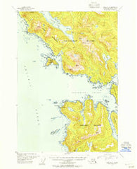Sitka B-6 Alaska Historical topographic map, 1:63360 scale, 15 X 15 Minute, Year 1951