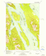 Sitka D-1 Alaska Historical topographic map, 1:63360 scale, 15 X 15 Minute, Year 1948