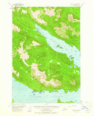 Sitka D-4 Alaska Historical topographic map, 1:63360 scale, 15 X 15 Minute, Year 1955