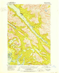 Sitka D-7 Alaska Historical topographic map, 1:63360 scale, 15 X 15 Minute, Year 1951