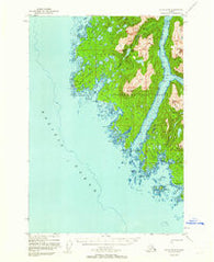 Sitka D-8 Alaska Historical topographic map, 1:63360 scale, 15 X 15 Minute, Year 1948