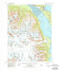 Skagway A-2 Alaska Historical topographic map, 1:63360 scale, 15 X 15 Minute, Year 1954