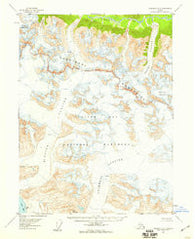 Skagway A-3 Alaska Historical topographic map, 1:63360 scale, 15 X 15 Minute, Year 1954
