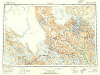 Skagway Alaska Historical topographic map, 1:250000 scale, 1 X 3 Degree, Year 1952