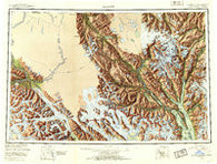 Skagway Alaska Historical topographic map, 1:250000 scale, 1 X 3 Degree, Year 1952