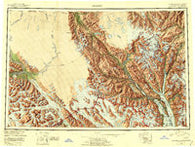 Skagway Alaska Historical topographic map, 1:250000 scale, 1 X 3 Degree, Year 1952