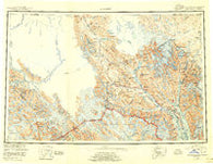 Skagway Alaska Historical topographic map, 1:250000 scale, 1 X 3 Degree, Year 1952