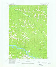 Sleetmute D-4 Alaska Historical topographic map, 1:63360 scale, 15 X 15 Minute, Year 1954