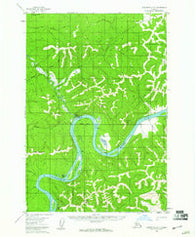 Sleetmute D-6 Alaska Historical topographic map, 1:63360 scale, 15 X 15 Minute, Year 1954